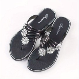 Women's Slippers Summer Sandals Flat Sandals Light Slippers Wear Casual Herringbone Slippers