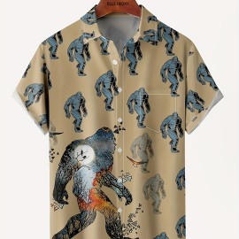 Men's Hawaiian Shirt - Coconut Tree Print, Lightweight and Breathable - Best Sellers