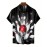 Men's 3D Graphic Print Bowling Shirt - Stylish Short Sleeve Lapel Shirt for Summer Outdoor Activities - Great Gift for Men
