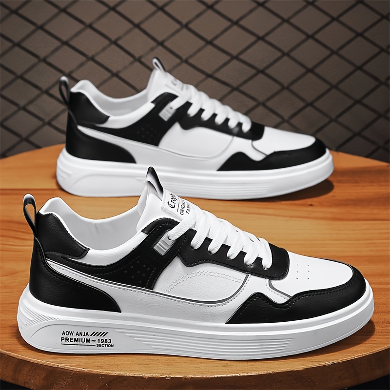 colour block skateboard shoes men s trendy street style details 2