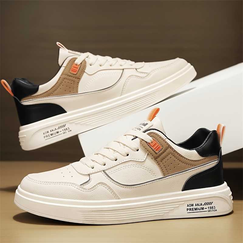 colour block skateboard shoes men s trendy street style details 3